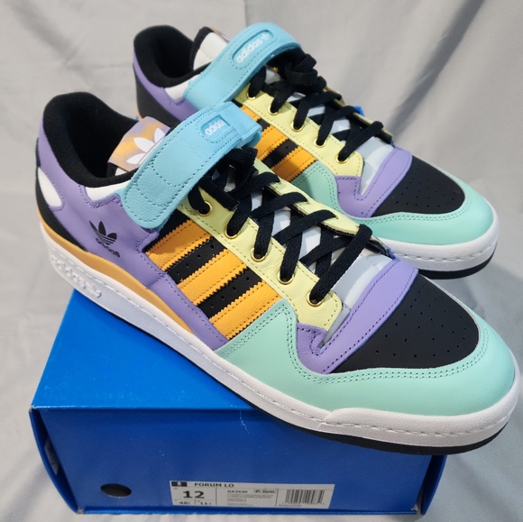 New Adidas Forum Lo ‘Easter Multi Color’ GX2530 Size 12 - Picture 3 of 9